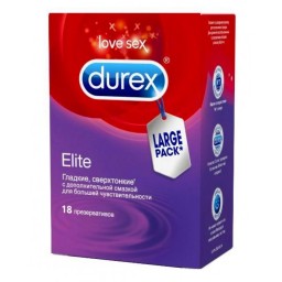 Презервативы Durex Elite сверхтонкие 18 шт.