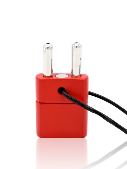 Ингалятор с двойной камерой Push Xtreme Fetish - Double Inhaler with Magnetic Lock - Red, с магнитным замком, красный