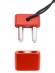 Ингалятор с двойной камерой Push Xtreme Fetish - Double Inhaler with Magnetic Lock - Red, с магнитным замком, красный