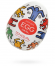 Суперэластичный мастурбатор яйцо для мужчин Tenga & Keith Haring Egg Dance (KHE-002), разноцветный