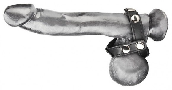 Генитальная сбруя BlueLine T-Style Cock Ring с разделителем мошонки
