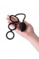 Анальная пробка Erotist Drop S-Size Anal Plug with Cock Ring с эрекционным кольцом черная, размер S 20 см, ø 3 см