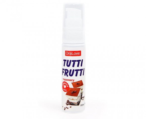 Съедобная гель-смазка "Тутти-Фрутти" для орального секса со вкусом тирамису 30 г TUTTI-FRUTTI 