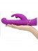 Фиолетовый вибратор с клиторальным стимулятором Beaded G-Spot Rechargeable Vibrator Happy Rabbit Consult 24 см