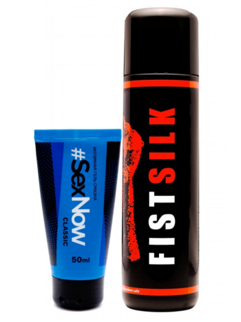 Набор лубрикант SexNow на водной основе и гель-лубрикант Fist Silk 500 ml на силиконовой основе