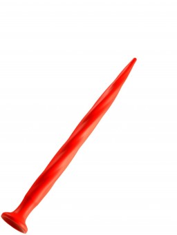 Эластичный фаллоимитатор "Анальный червь" Stretch Worm No. 1 красный 40 см