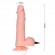 Вибратор расширяющийся Baile Inflatable Realistic Cock телесный с грушей 19 см