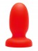 Анальная пробка Stretch Plug "D", красная 18 см