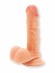 Фаллоимитатор реалистичный на присоске Lola Games Nudes Sensual с мошонкой телесный 16,8 см, 6002-01