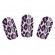 Набор Лаковых полосок для ногтей Фиолетовый Леопард Nail Foil