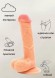 Фаллоимитатор реалистичный Nudes Ardent 19,5 см, 6010-01 + возбуждающая смазка для секса SexNow Classic 50 ml