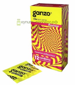 Презервативы ребристые Ganzo Extase No12
