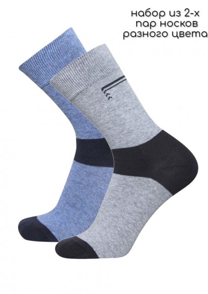 Комплект мужских носков Pantelemone Casual PN-138 размер 27 (41-43), 2 пары