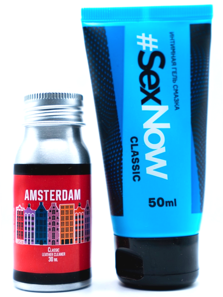 Выгодный комплект: интимная гель смазка для секса SexNow Classic 50 мл + попперс  Amsterdam Classic 30 ml