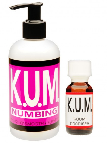 Крем-лубрикант K.U.M. Numbing • 250ml + попперс K.U.M. 25ml