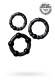 Эрекционные кольца на пенис для мужчин ToyFa A-Toys из TPE, эластичные, силиконовые (диаметр 3,5 / 3 / 2), набор из трех штук