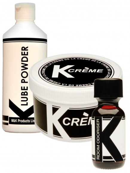 Набор: интимная смазка для анального секса и фистинга K-Combo Essential Pack (K Lube, K Creme) + попперс K 25 мл