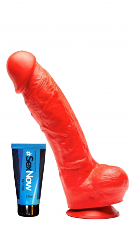 Фаллоимитатор гигант Stretch No. 5X и интимная гель смазка для секса SexNow Classic 50 мл (Stretch, Соединенное Королевство)
