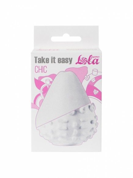 Нереалистичный мини-мастурбатор Lola Toys «Take it Easy Chic White», 9022-01 Lola